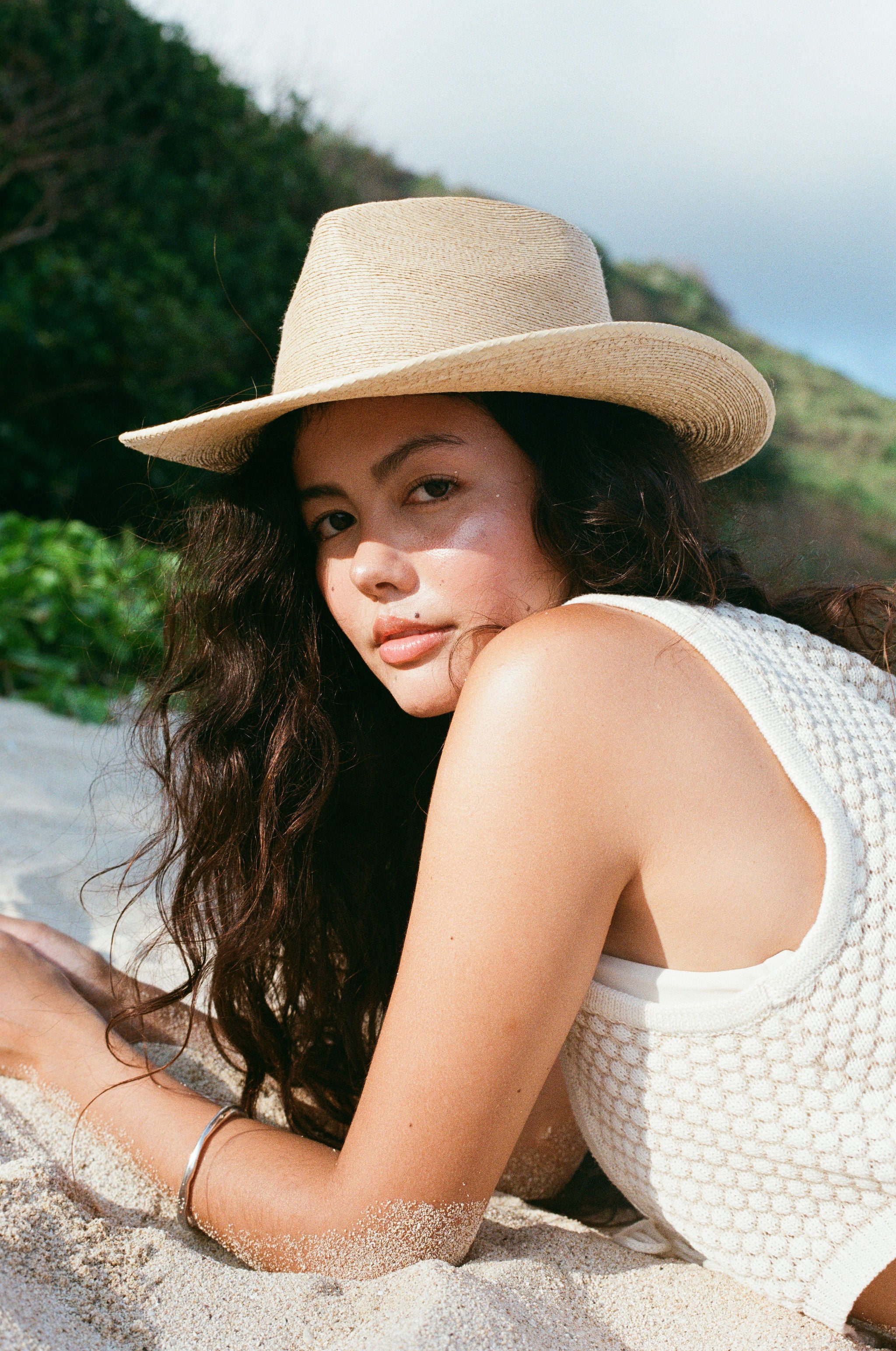NEW FRIENDS OF FRIENDS HAT CO women\'s palma sombra hat in beige Friends of Friends Hat Co wholesale products main image 2